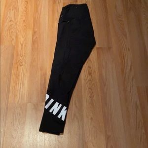 Black leggings with logo
